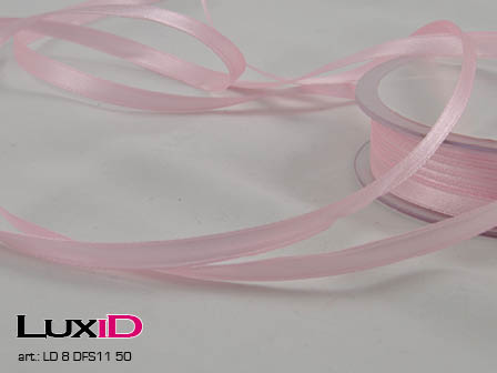 Double face satin 50 rose 6mm x 50m